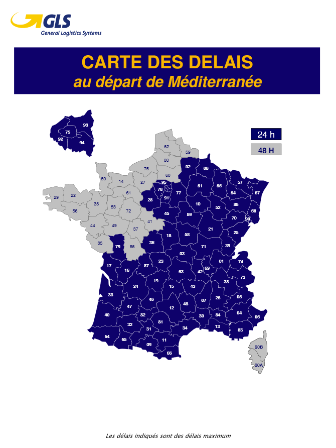 Carte de la France