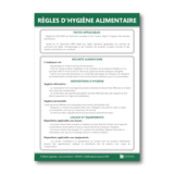 Image : Panneau d'affichage des règles d'hygiène alimentaire