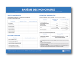 Image : Affichage du barème des honoraires en agence immobilière