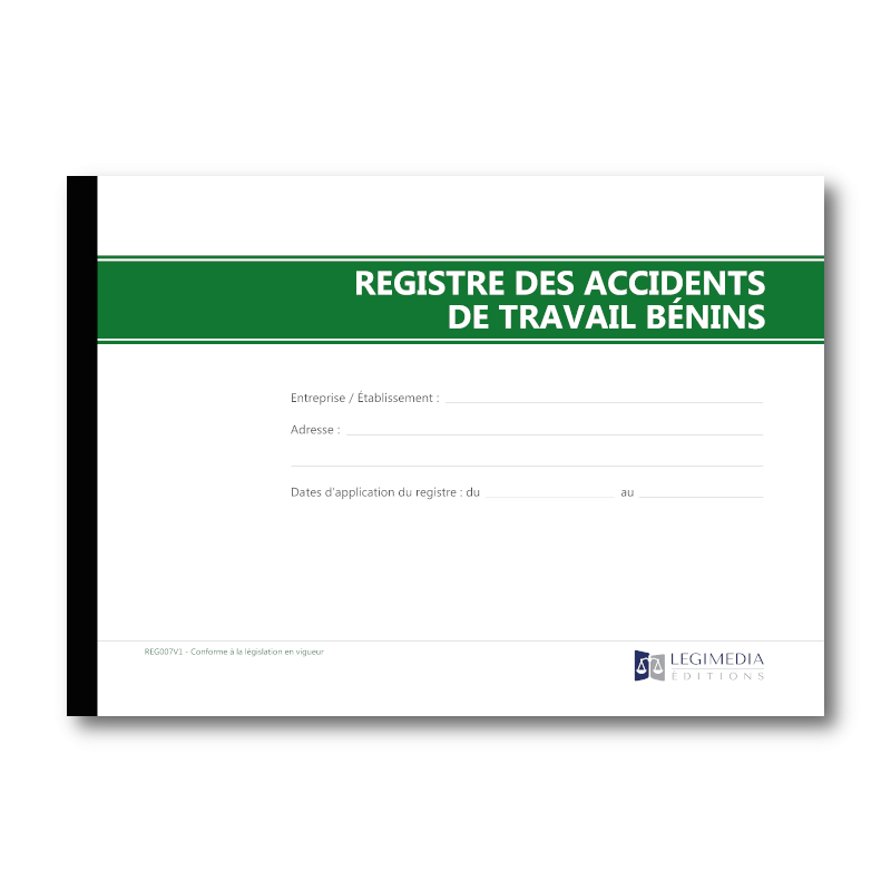 Registre des accidents du travail bénins