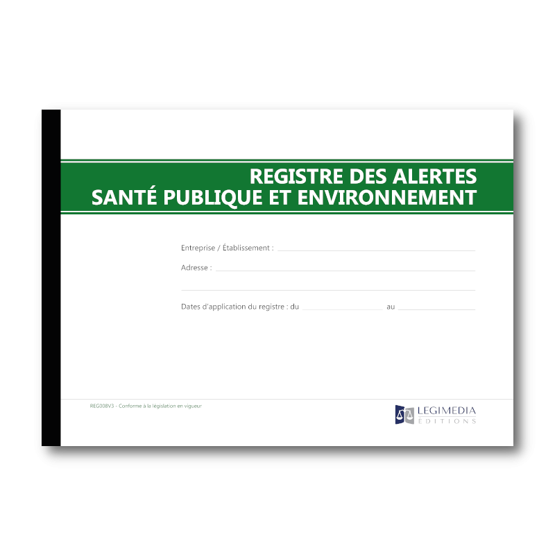 Registre des alertes : santé publique et environnement