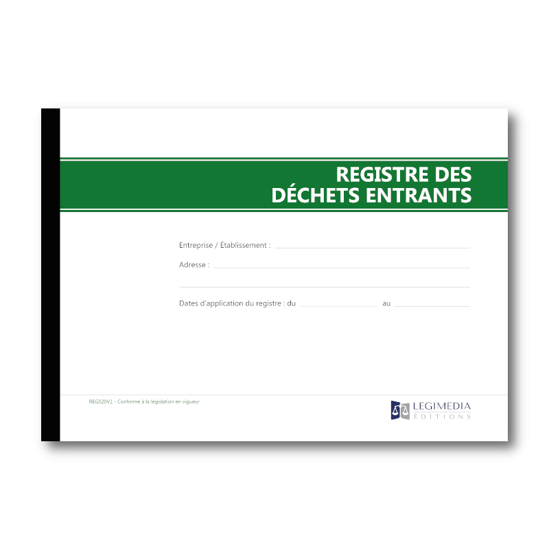 Registre des déchets entrants