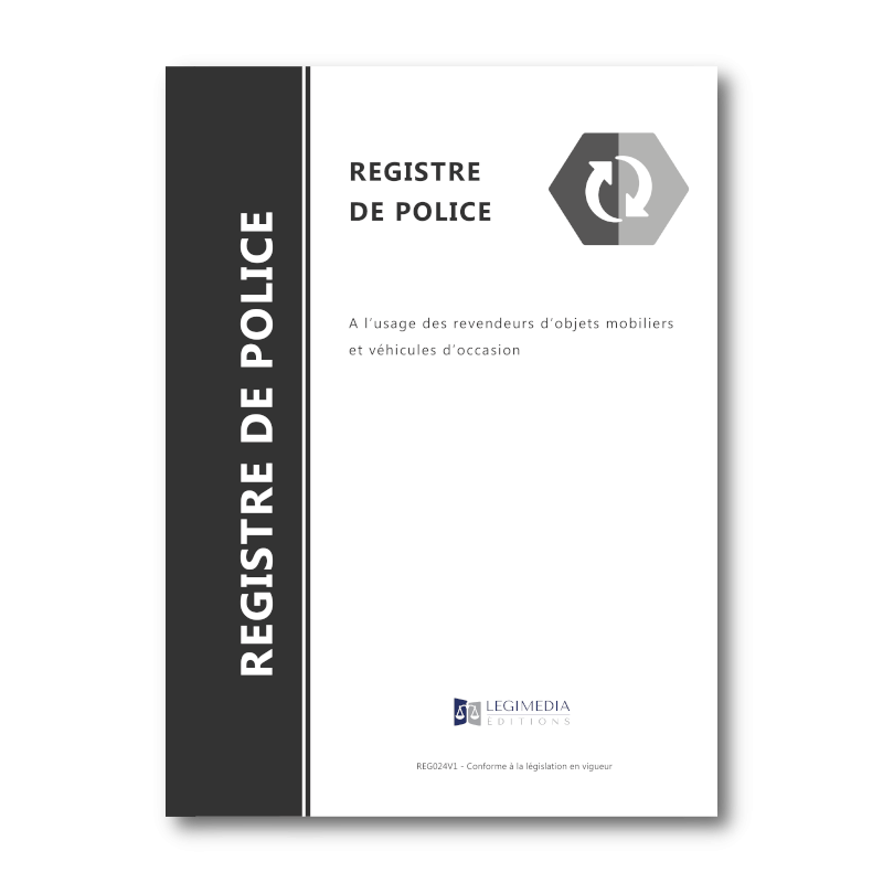 Registre de police et d'objets mobiliers