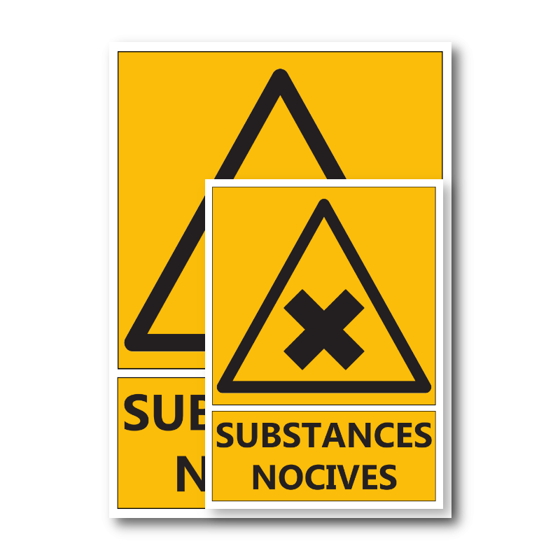 Signalétique "Danger substances nocives"