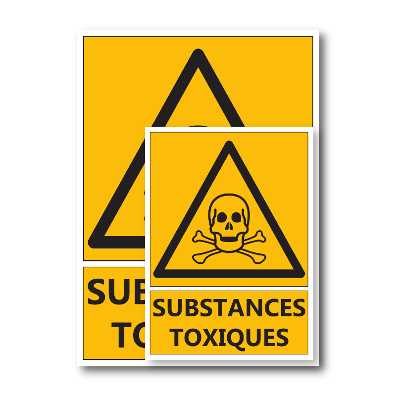 Signalétique "Danger substances toxiques"