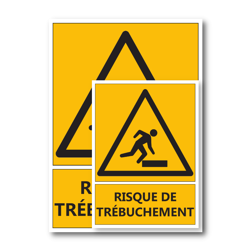 Signalétique "Risque de trébuchement"