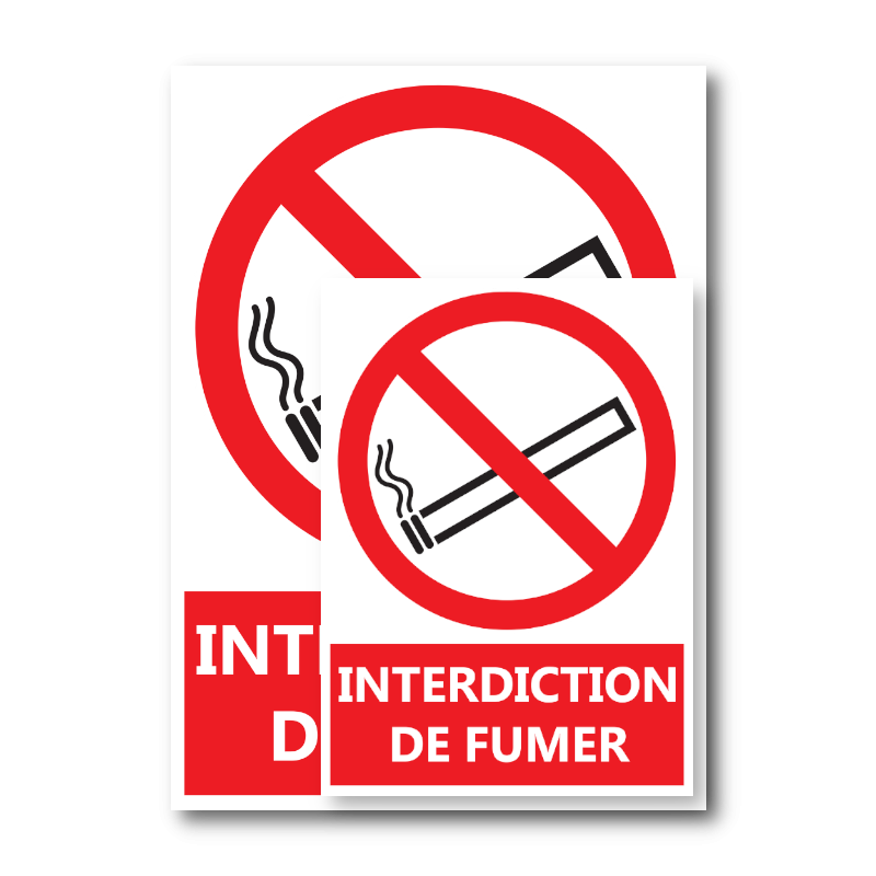 Signalétique "Interdiction de fumer"