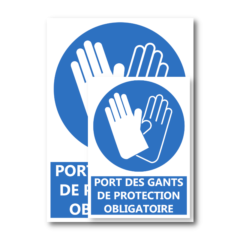 Signalétique "Port des gants de protection obligatoire"