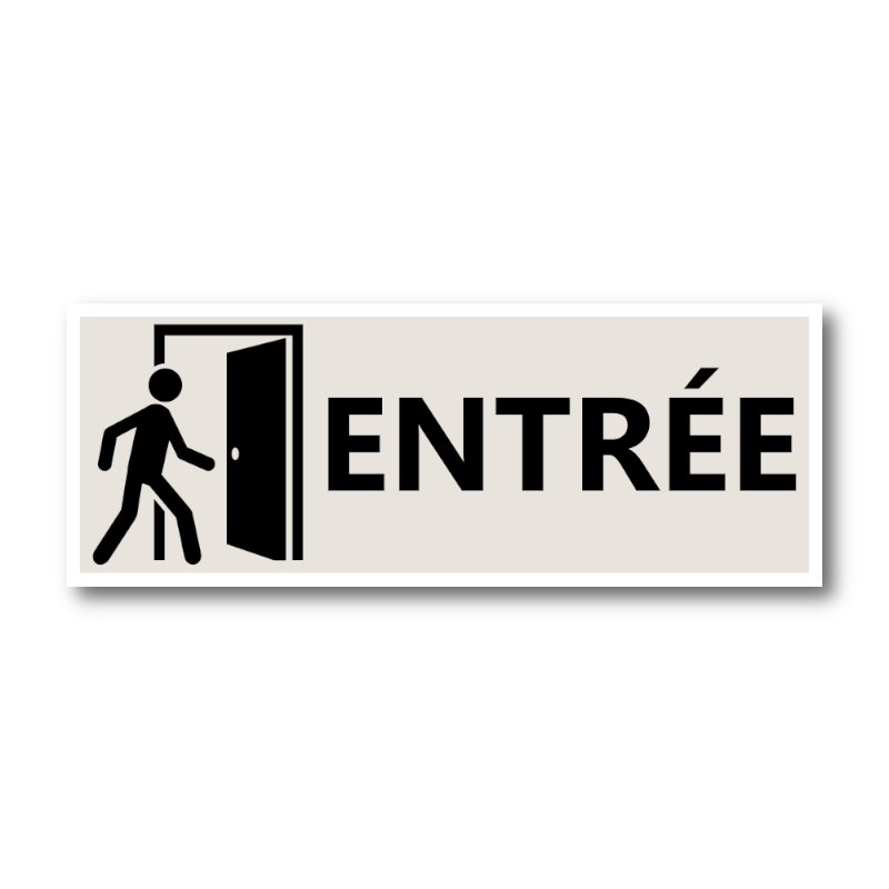 Signalétique "Entrée" - Format rectangle