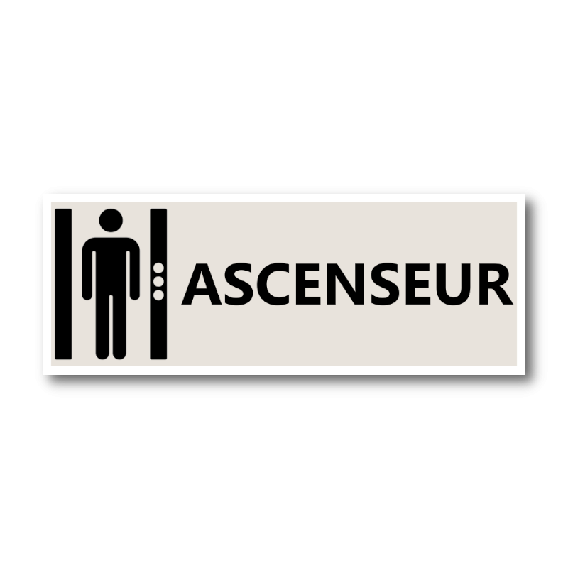 Signalétique "Emplacement des ascenseurs" - Format rectangle