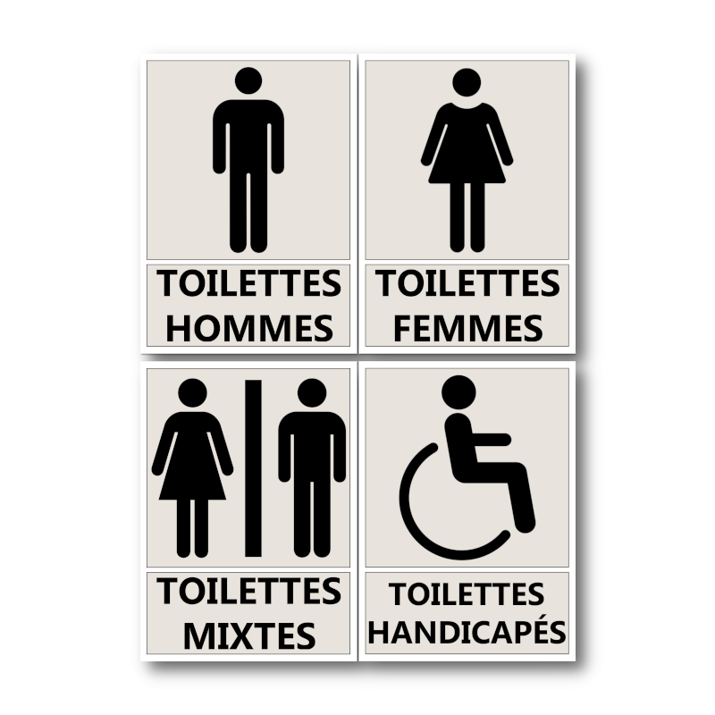 Signalétique d'Information "Toilettes" - Format A5