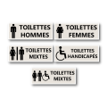 Signalétique "Toilettes" - Format rectangle Signalétique "Toilettes" - Format rectangle