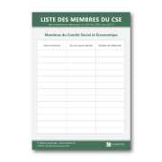Illustration de Panneau d'affichage de la liste des membres du Comité Social et Économique