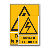 Signalétique "Danger électricité"