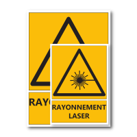 Signalétique "Danger rayonnement laser"