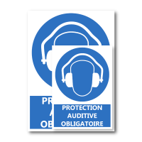 Signalétique "Protection auditive obligatoire"