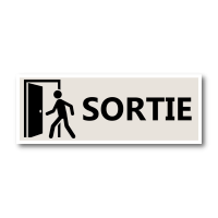 Signalétique "Sortie" - Format rectangle