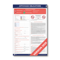 Illustration de Affichage Obligatoire Entreprise 2025 : panneau tout en un