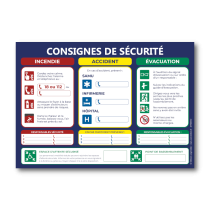 Illustration de Affichage des consignes de sécurité et d'urgence
