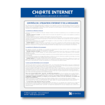 Illustration de Panneau d'affichage de la charte internet