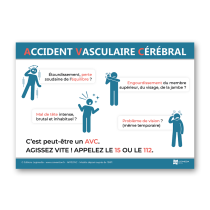 Illustration de Affichage sur l'accident vasculaire cérébral (AVC)