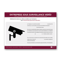 Illustration de Affichage Entreprise sous vidéosurveillance