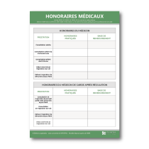Illustration de Affichage des honoraires médicaux