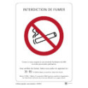 Affichage Interdiction de Fumer - Étiquette à coller