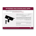 Affichage Entreprise sous vidéosurveillance