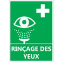 Signalétique "Rinçage des yeux"