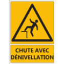 Signalétique "Danger chute avec dénivellation"