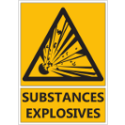 Signalétique "Danger substances explosives"