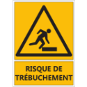 Signalétique "Risque de trébuchement"