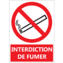 Signalétique "Interdiction de fumer"
