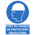 Signalétique "Port du casque de protection obligatoire"