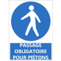 Signalétique "Passage obligatoire pour piétons"