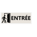 Signalétique "Entrée" - Format rectangle