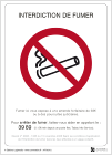 Affichage Interdiction de Fumer - Panneau officiel - Étiquette à coller