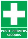 Signalétique "Poste de premiers secours"