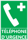 Signalétique "Téléphone d'urgence"