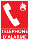 Signalétique "Téléphone à utiliser en cas d'incendie"