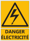 Signalétique "Danger électricité"