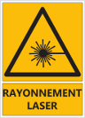 Signalétique "Danger rayonnement laser"