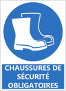 Signalétique "Chaussures de sécurité obligatoires"