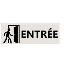 Signalétique "Entrée" - Format rectangle