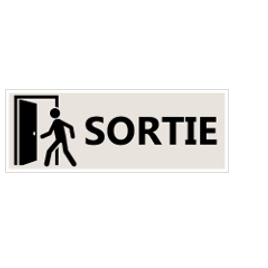 Signalétique "Sortie" - Format rectangle