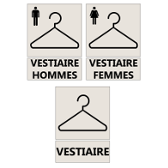 Signalétique d'Information "Vestiaire"