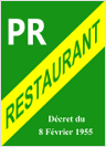 Panneau d'affichage Petite Licence Restaurant