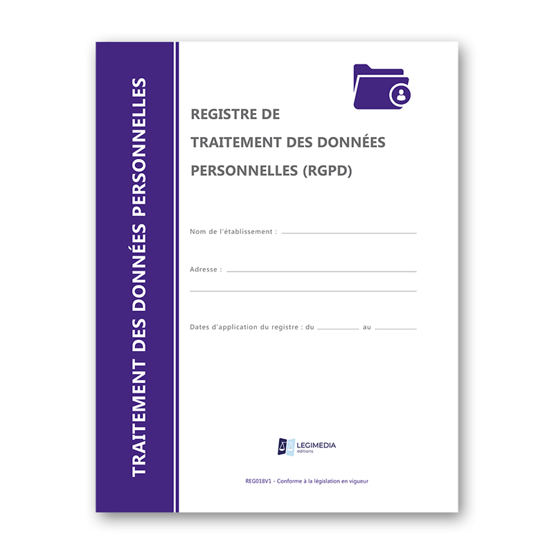 Registre de traitement des données personnelles (RGPD)